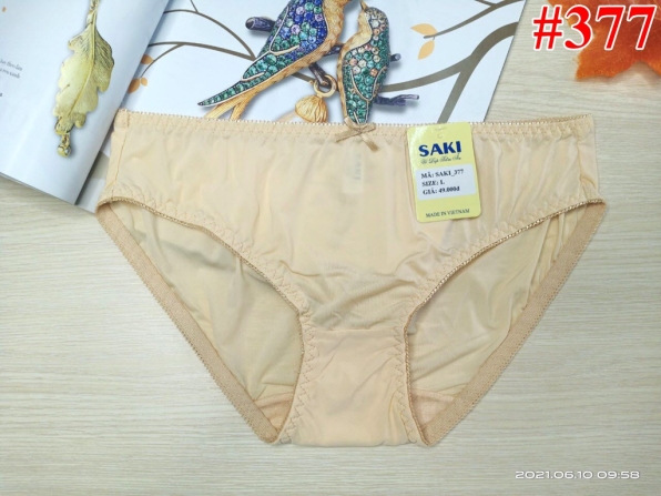 QUẦN LÓT NỮ SAKI 377 - Block 05 Cái - Màu Da